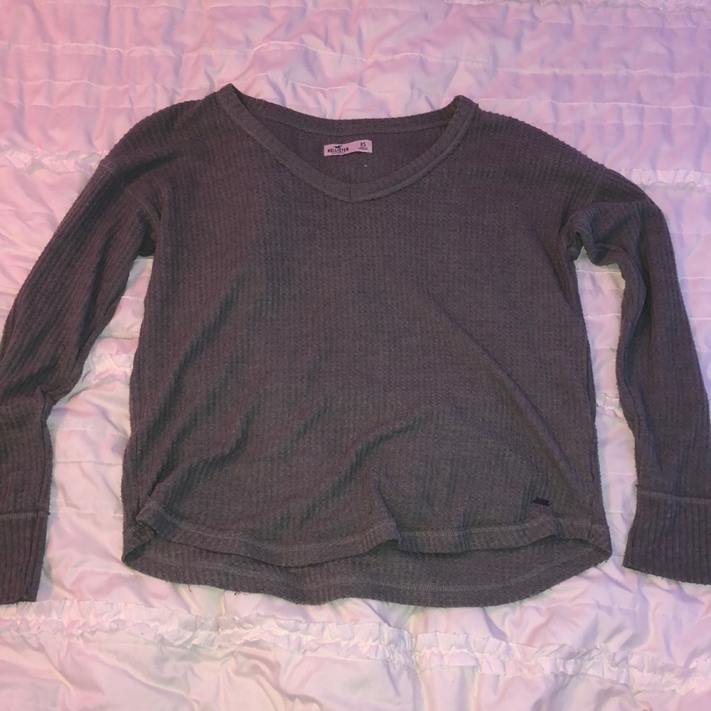 HOLLISTER - large-fit gray sweater